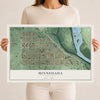 Map of Minnehaha, Minnesota, 12 x 18 inch unframed archival matte print