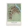 Map of North Loop, Minnesota, 12 x 18 inch unframed archival matte print