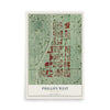 Map of Phillips West, Minnesota, 12 x 18 inch unframed archival matte print