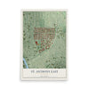 Map of St. Anthony East, Minnesota, 12 x 18 inch unframed archival matte print