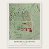 Sumner-Glenwood, Minnesota map print, the full design