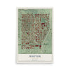 Map of Whittier, Minnesota, 12 x 18 inch unframed archival matte print