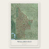 Willard-Hay, Minnesota map print, the full design