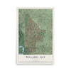 Map of Willard - Hay, Minnesota, 12 x 18 inch unframed archival matte print