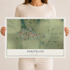 Map of Nerstrand, Minnesota, 12 x 18 inch unframed archival matte print