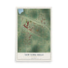 Map of New York Mills, Minnesota, 12 x 18 inch unframed archival matte print