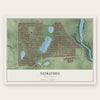 Nokomis, Minnesota map print, the full design