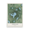 Map of North Oaks, Minnesota, 12 x 18 inch unframed archival matte print