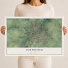 Map of Northfield, Minnesota, 12 x 18 inch unframed archival matte print