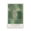 Map of Northrop, Minnesota, 12 x 18 inch unframed archival matte print