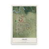 Map of Oklee, Minnesota, 12 x 18 inch unframed archival matte print