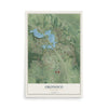 Map of Oronoco, Minnesota, 12 x 18 inch unframed archival matte print