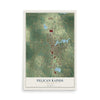Map of Pelican Rapids, Minnesota, 12 x 18 inch unframed archival matte print