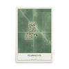 Map of Pemberton, Minnesota, 12 x 18 inch unframed archival matte print