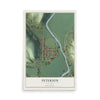 Map of Peterson, Minnesota, 12 x 18 inch unframed archival matte print
