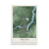Map of Pine City, Minnesota, 12 x 18 inch unframed archival matte print