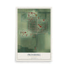 Map of Prinsburg, Minnesota, 12 x 18 inch unframed archival matte print