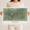 Map of Richfield, Minnesota, 12 x 18 inch unframed archival matte print