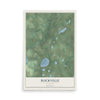 Map of Rockville, Minnesota, 12 x 18 inch unframed archival matte print