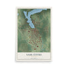 Map of Sauk Centre, Minnesota, 12 x 18 inch unframed archival matte print