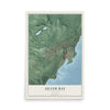 Map of Silver Bay, Minnesota, 12 x 18 inch unframed archival matte print