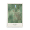 Map of Slayton, Minnesota, 12 x 18 inch unframed archival matte print