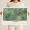 Map of Sobieski, Minnesota, 12 x 18 inch unframed archival matte print