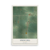 Map of Spring Hill, Minnesota, 12 x 18 inch unframed archival matte print