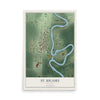 Map of St. Hilaire, Minnesota, 12 x 18 inch unframed archival matte print