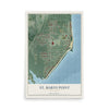 Map of St. Marys Point, Minnesota, 12 x 18 inch unframed archival matte print