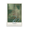 Map of Stephen, Minnesota, 12 x 18 inch unframed archival matte print