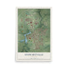 Map of Stewartville, Minnesota, 12 x 18 inch unframed archival matte print