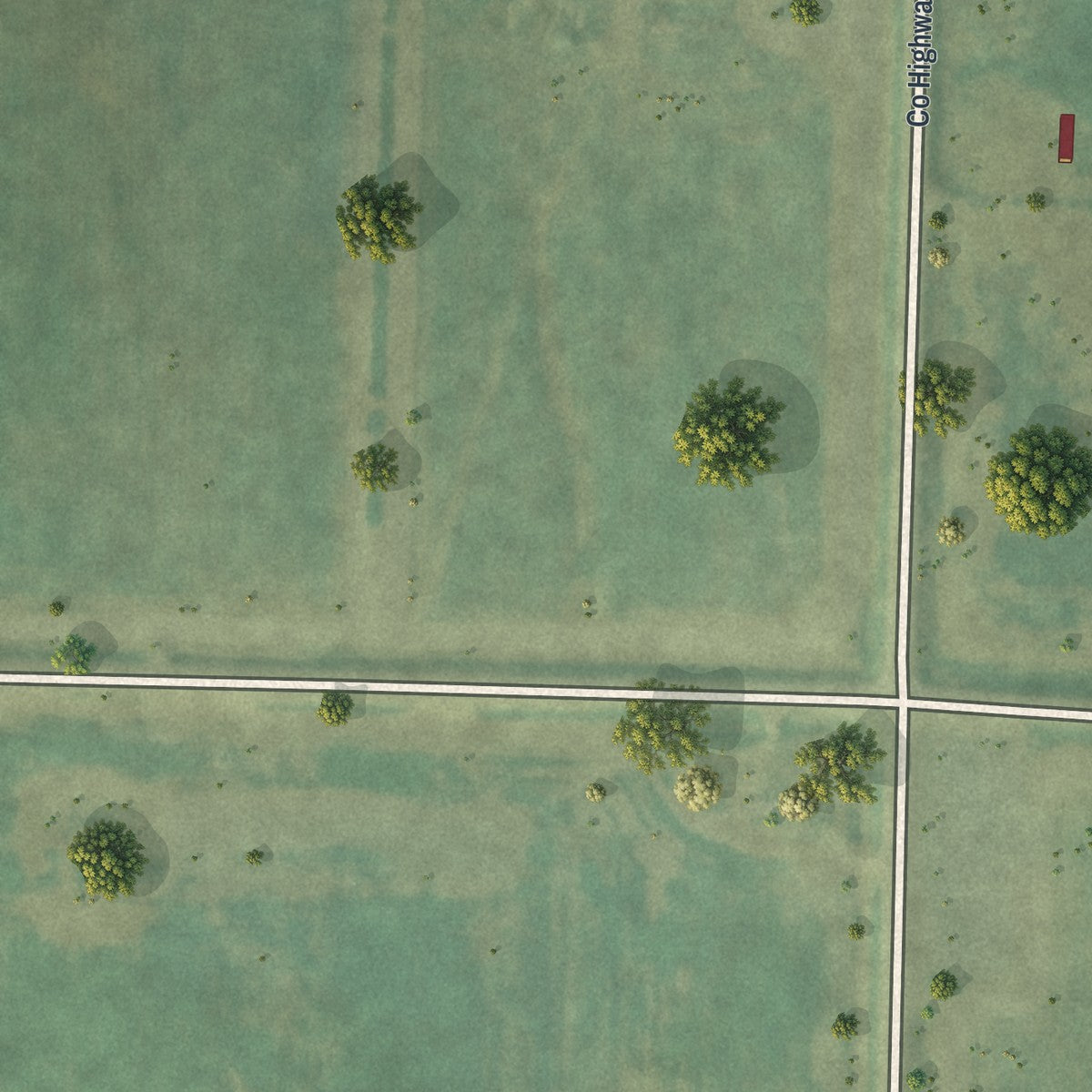 Second close-up of the map of Strandquist, Minnesota print showing more streets and buildings