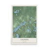 Map of Taconite, Minnesota, 12 x 18 inch unframed archival matte print