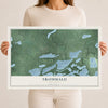 Map of Trommald, Minnesota, 12 x 18 inch unframed archival matte print