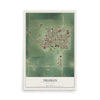 Map of Truman, Minnesota, 12 x 18 inch unframed archival matte print