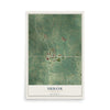 Map of Urbank, Minnesota, 12 x 18 inch unframed archival matte print