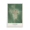 Map of Waldorf, Minnesota, 12 x 18 inch unframed archival matte print