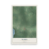 Map of Warba, Minnesota, 12 x 18 inch unframed archival matte print