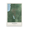 Map of Willernie, Minnesota, 12 x 18 inch unframed archival matte print