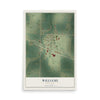 Map of Williams, Minnesota, 12 x 18 inch unframed archival matte print