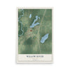 Map of Willow River, Minnesota, 12 x 18 inch unframed archival matte print
