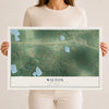 Map of Wilton, Minnesota, 12 x 18 inch unframed archival matte print