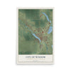 Map of Windom, Minnesota, 12 x 18 inch unframed archival matte print