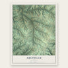 Abesville, Missouri map print, the full design