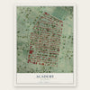 Academy, Missouri map print, the full design