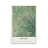 Map of Bourbon, Missouri, 12 x 18 inch unframed archival matte print