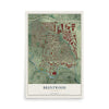 Map of Brentwood, Missouri, 12 x 18 inch unframed archival matte print