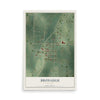Map of Bronaugh, Missouri, 12 x 18 inch unframed archival matte print