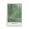 Map of Brumley, Missouri, 12 x 18 inch unframed archival matte print
